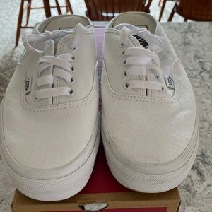 Vans White Mule sneakers